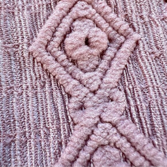 Frye Blush Pink Textured Long Puff Sleeve Western Cottagecore Blouse SZ XL - Picture 13 of 13